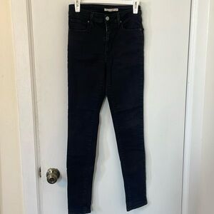 Levi’s 721 Hugh rise skinny black jeans size 29